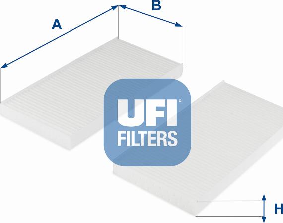 UFI 53.259.00 - Filtrs, Salona telpas gaiss autodraugiem.lv