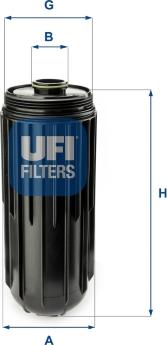 UFI 65.087.00 - Eļļas filtrs autodraugiem.lv