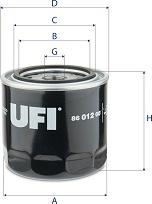UFI 86.012.00 - Filtrs, Hidropacēlāja sistēma autodraugiem.lv