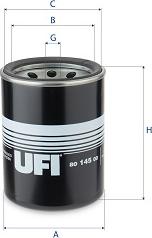 UFI 80.145.00 - Filtrs, Hidropacēlāja sistēma autodraugiem.lv