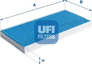 UFI 34.128.00 - Filtrs, Salona telpas gaiss autodraugiem.lv