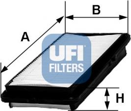 UFI 30.242.00 - Gaisa filtrs autodraugiem.lv