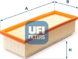 UFI 30.B21.00 - Gaisa filtrs autodraugiem.lv