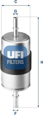 UFI 31.944.00 - Degvielas filtrs autodraugiem.lv
