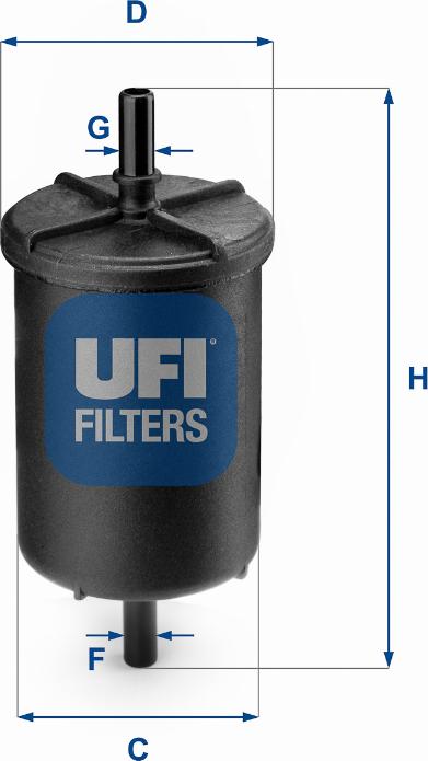 UFI 31.948.00 - Degvielas filtrs autodraugiem.lv