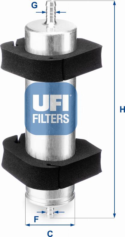 UFI 31.950.00 - Degvielas filtrs autodraugiem.lv