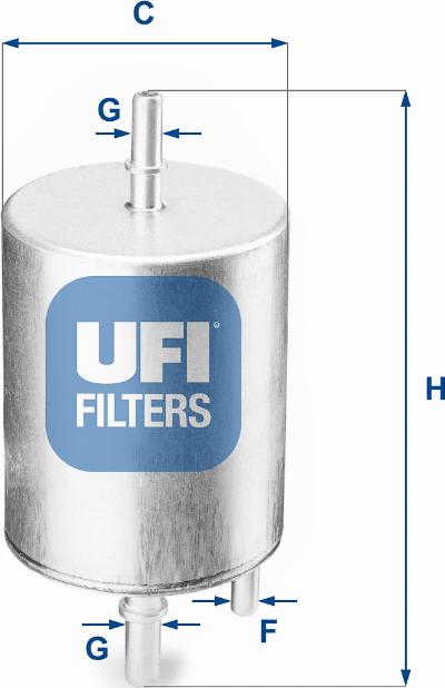 UFI 31.919.00 - Degvielas filtrs autodraugiem.lv