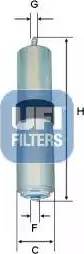 UFI 31.926.00 - Degvielas filtrs autodraugiem.lv