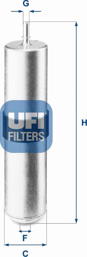 UFI 31.926.01 - Degvielas filtrs autodraugiem.lv