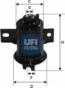UFI 31.599.00 - Degvielas filtrs autodraugiem.lv