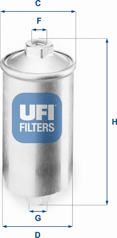 UFI 31.504.00 - Degvielas filtrs autodraugiem.lv