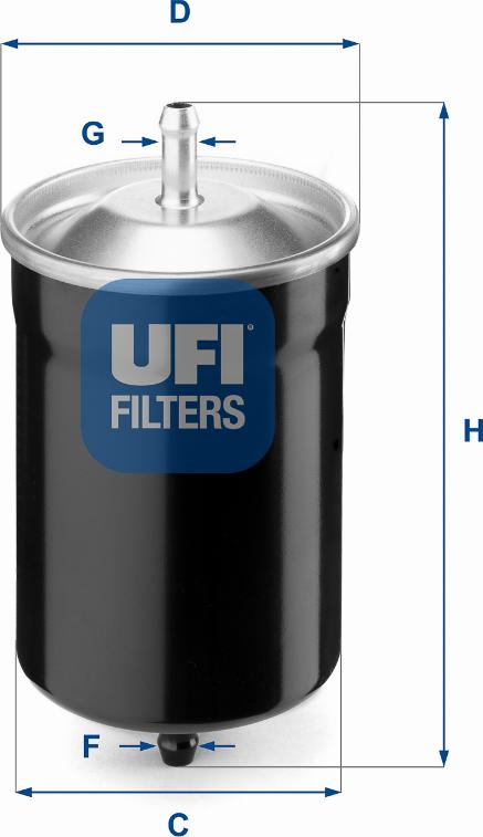 UFI 31.500.00 - Degvielas filtrs autodraugiem.lv