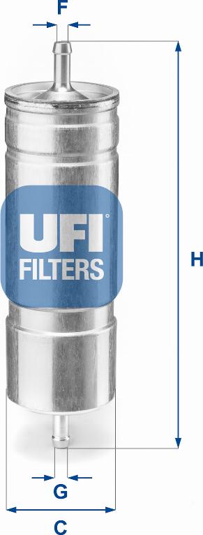 UFI 31.508.00 - Degvielas filtrs autodraugiem.lv