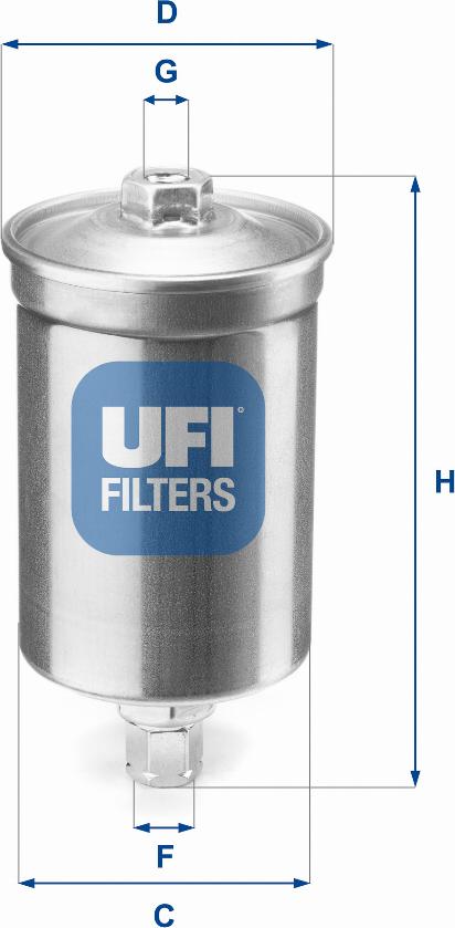 UFI 31.507.00 - Degvielas filtrs autodraugiem.lv