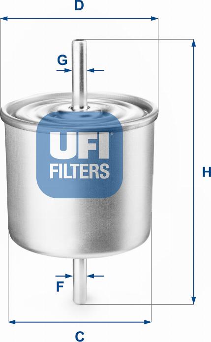 UFI 31.514.00 - Degvielas filtrs autodraugiem.lv