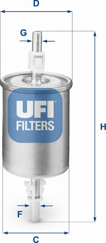 UFI 31.515.00 - Degvielas filtrs autodraugiem.lv