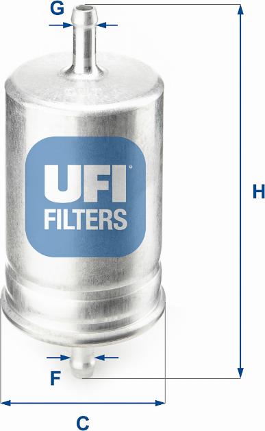 UFI 31.510.00 - Degvielas filtrs autodraugiem.lv