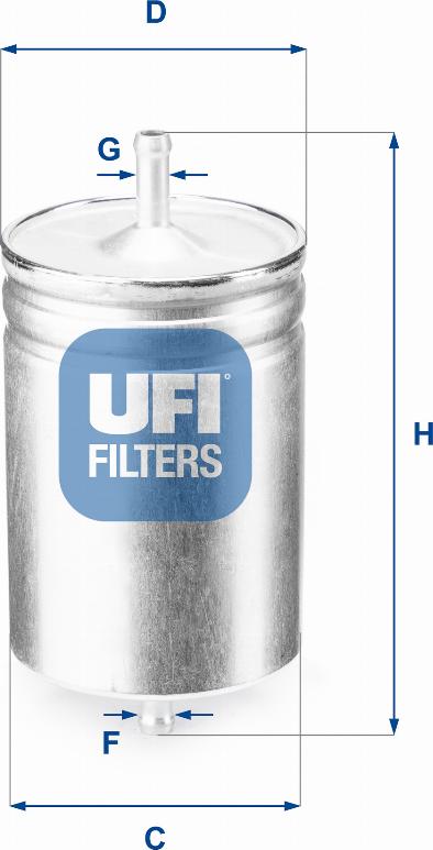 UFI 31.583.00 - Degvielas filtrs autodraugiem.lv