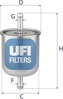 UFI 31.529.00 - Degvielas filtrs autodraugiem.lv