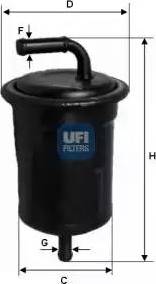 UFI 31.521.00 - Degvielas filtrs autodraugiem.lv
