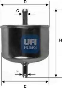 UFI 31.626.00 - Degvielas filtrs autodraugiem.lv
