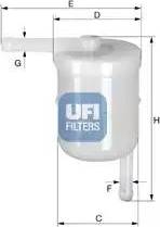 UFI 31.003.00 - Degvielas filtrs autodraugiem.lv