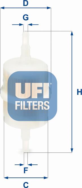 UFI 31.012.00 - Degvielas filtrs autodraugiem.lv