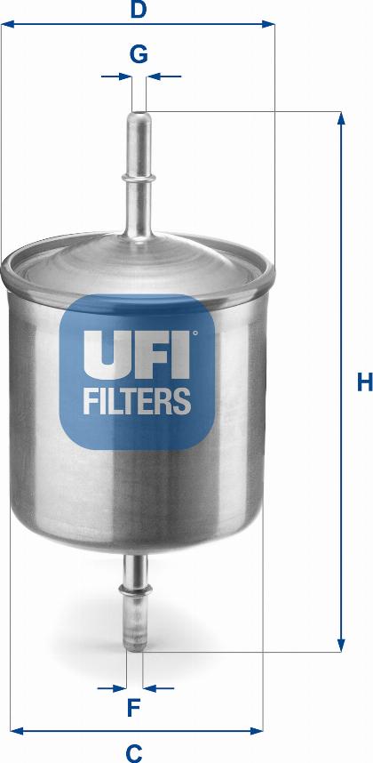 UFI 31.846.00 - Degvielas filtrs autodraugiem.lv