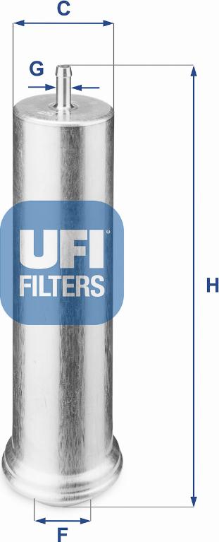 UFI 31.851.00 - Degvielas filtrs autodraugiem.lv