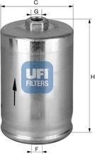 UFI 31.814.00 - Degvielas filtrs autodraugiem.lv
