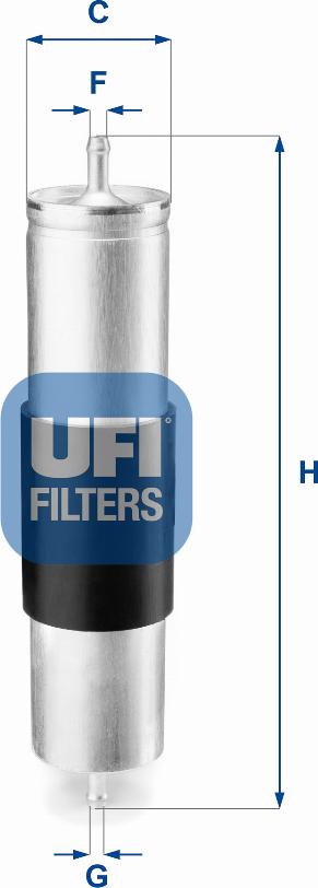 UFI 31.839.00 - Degvielas filtrs autodraugiem.lv