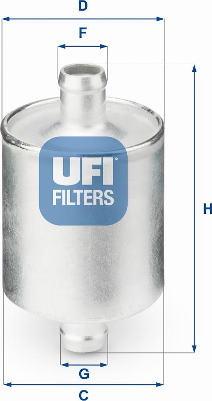 UFI 31.836.00 - Degvielas filtrs autodraugiem.lv