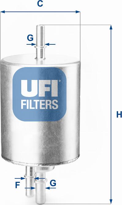 UFI 31.830.00 - Degvielas filtrs autodraugiem.lv