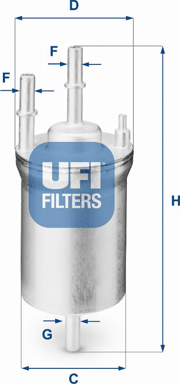 UFI 31.833.00 - Degvielas filtrs autodraugiem.lv
