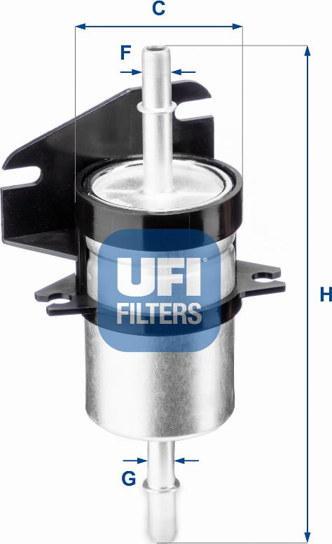 UFI 31.740.00 - Degvielas filtrs autodraugiem.lv