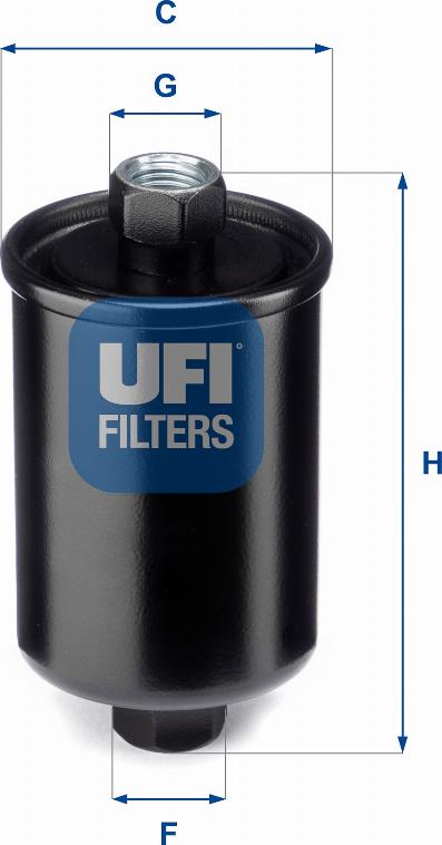 UFI 31.741.00 - Degvielas filtrs autodraugiem.lv