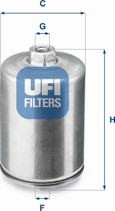 UFI 31.748.00 - Degvielas filtrs autodraugiem.lv
