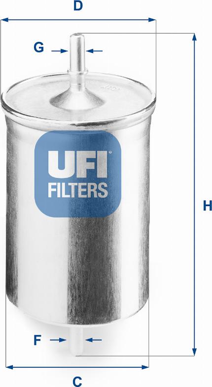 UFI 31.718.00 - Degvielas filtrs autodraugiem.lv