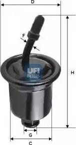 UFI 31.729.00 - Degvielas filtrs autodraugiem.lv