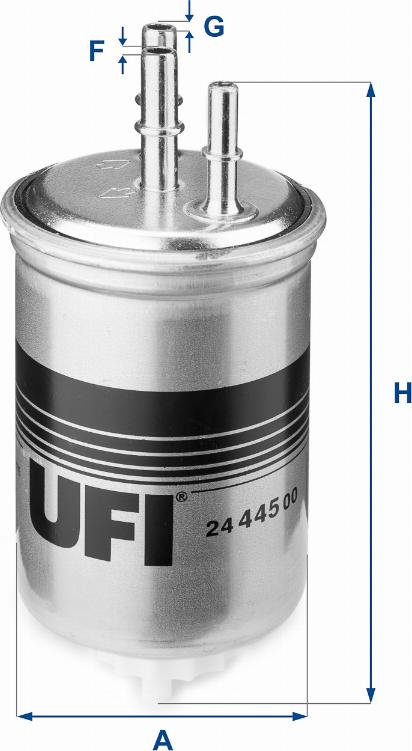 UFI 24.445.00 - Degvielas filtrs autodraugiem.lv