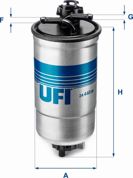 UFI 24.440.00 - Degvielas filtrs autodraugiem.lv