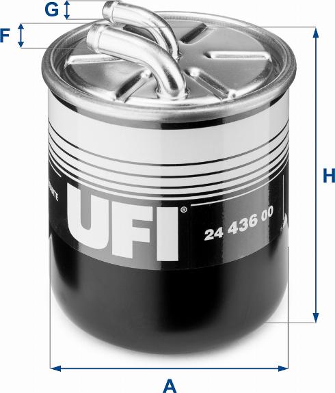 UFI 24.436.00 - Degvielas filtrs autodraugiem.lv