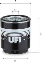 UFI 24.477.00 - Degvielas filtrs autodraugiem.lv