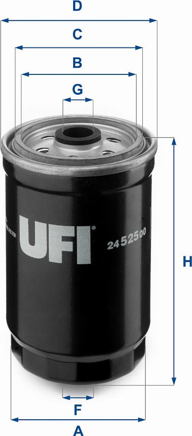 UFI 24.525.00 - Degvielas filtrs autodraugiem.lv