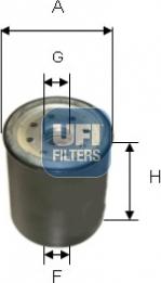 UFI 24.158.00 - Degvielas filtrs autodraugiem.lv