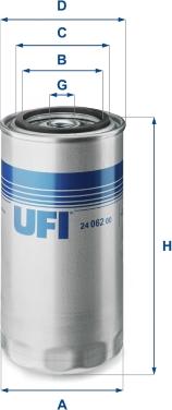 UFI 24.062.00 - Degvielas filtrs autodraugiem.lv