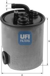 UFI 24.005.00 - Degvielas filtrs autodraugiem.lv