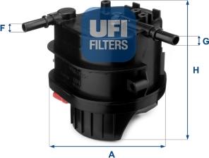 UFI 24.015.00 - Degvielas filtrs autodraugiem.lv