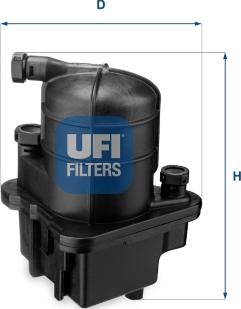 UFI 24.087.00 - Degvielas filtrs autodraugiem.lv