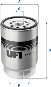 UFI 24.021.00 - Degvielas filtrs autodraugiem.lv